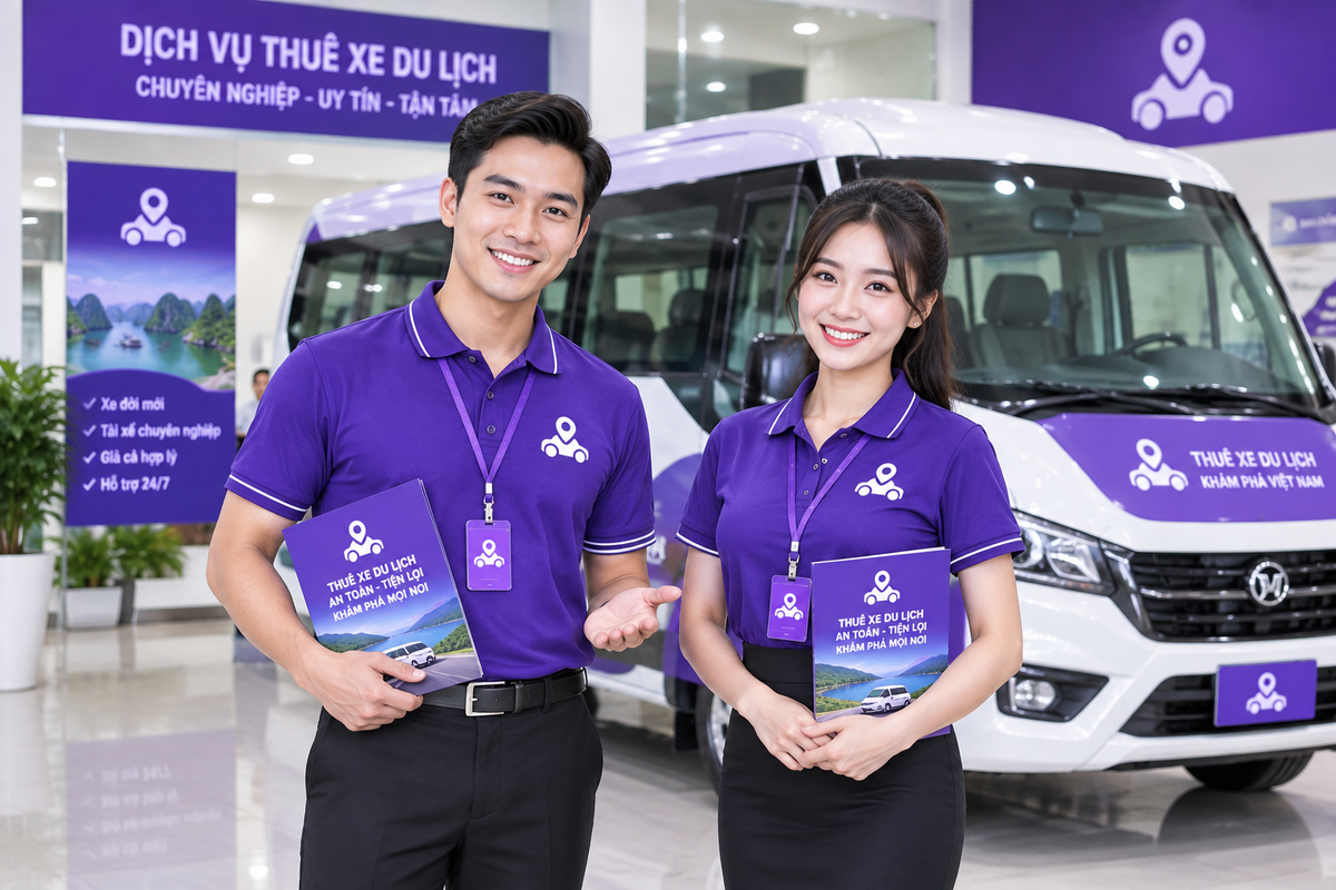 Dịch vụ kết hợp: Thuê xe + Hướng dẫn viên địa phương