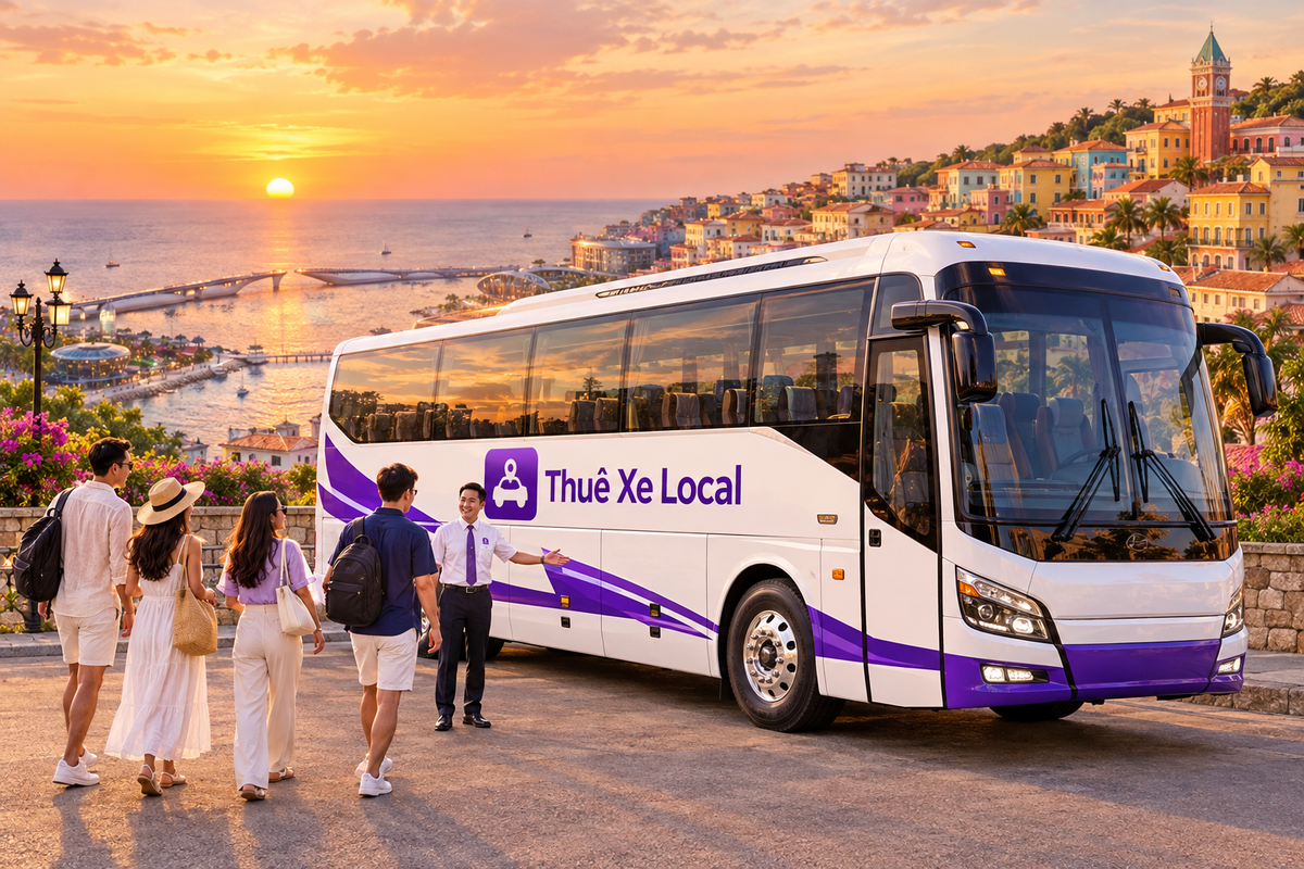 Xe 45 chỗ tại Sunset Town Phú Quốc