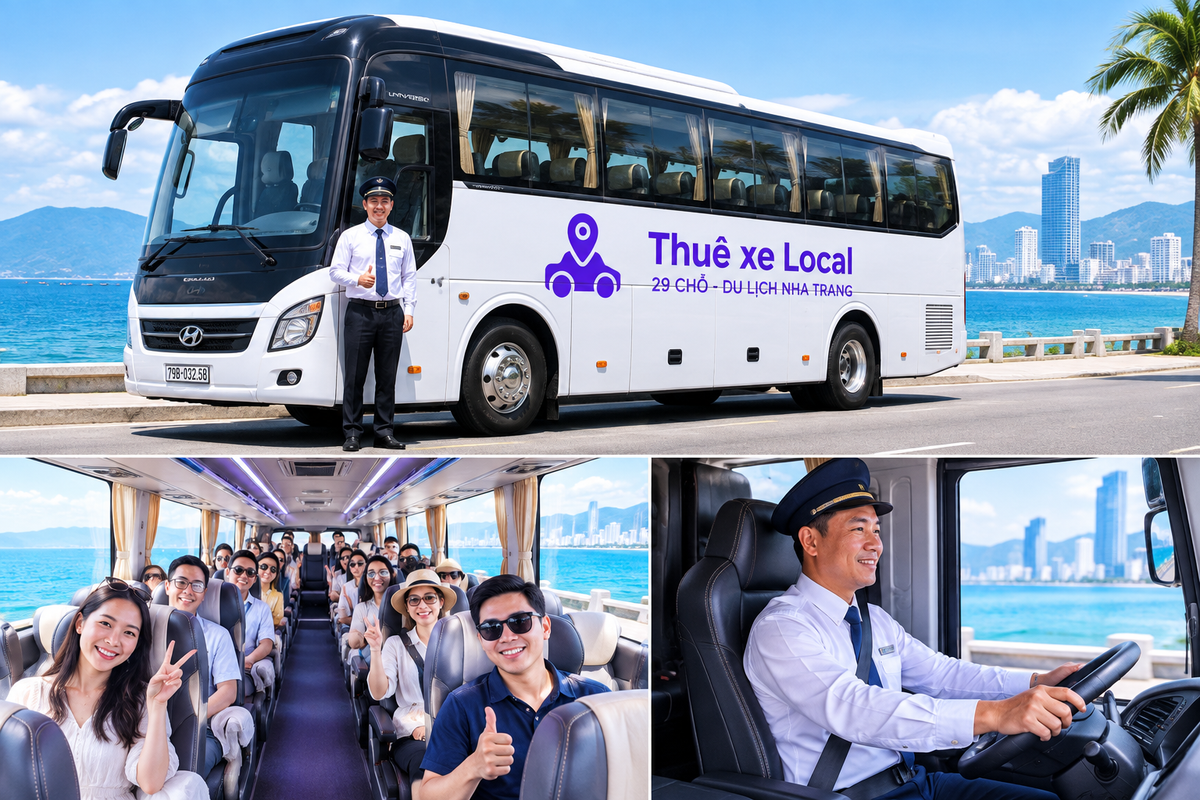 Thuê Xe Du Lịch 29 Chỗ Có Tài Xế Nha Trang Trọn Gói, Giá Tốt