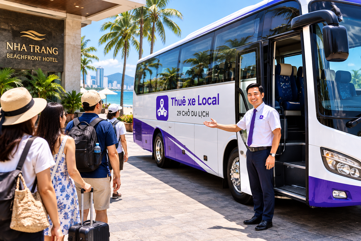 Thông tin chi tiết dịch vụ thuê xe 29 chỗ Nha Trang