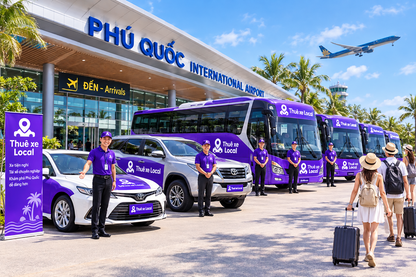Thuê Xe Du Lịch Đi Sunset Town Phú Quốc Giá Rẻ, Đời Mới Có Tài Xế