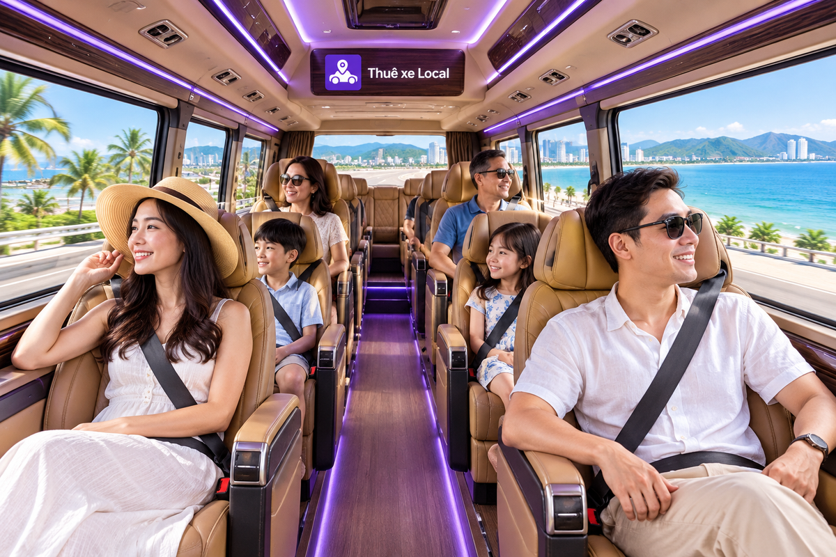 Thuê Xe Du Lịch Limousine 16 Chỗ Nha Trang Trọn Gói, Giá Tốt Uy Tín