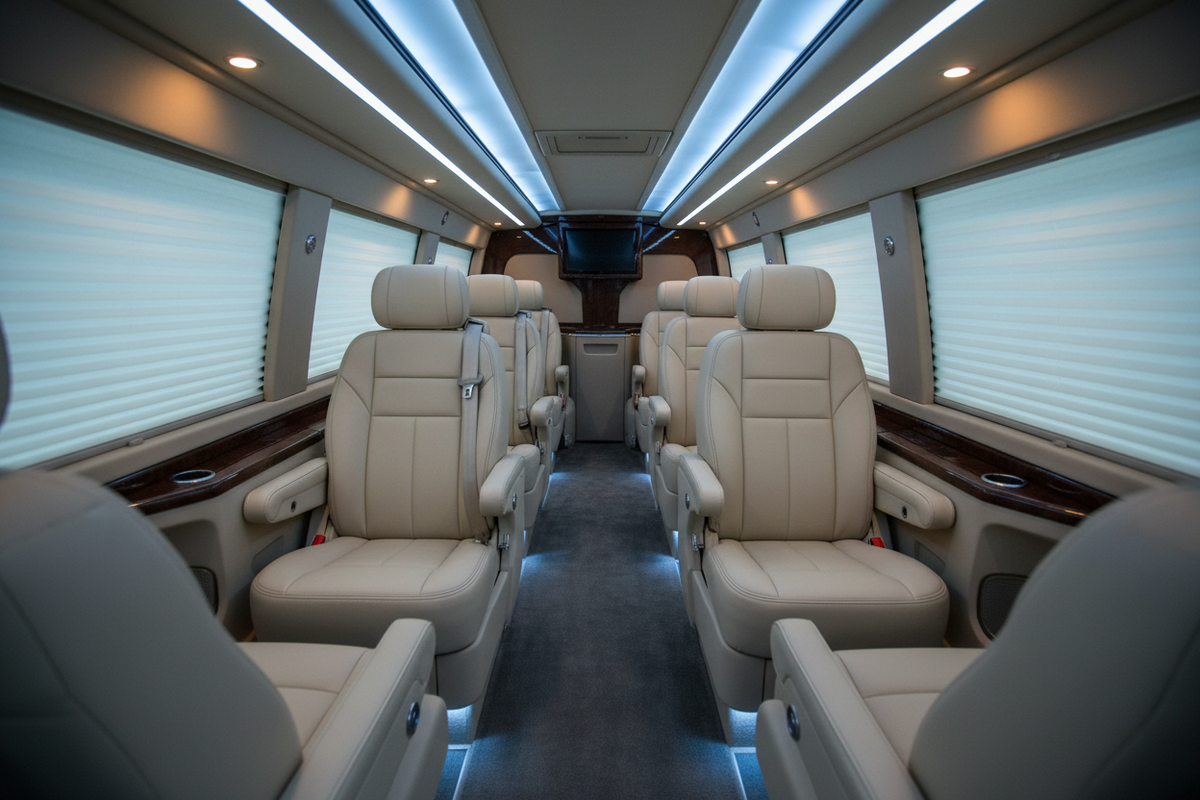 Các Dòng Xe Limousine 12 Chỗ Đời Mới Cao Cấp
