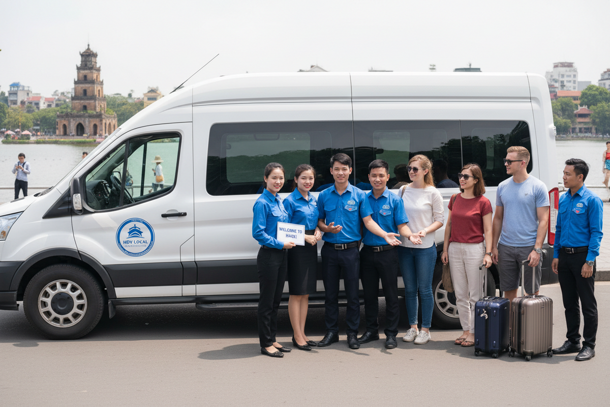 5. Dịch Vụ Tích Hợp: Thuê Xe Limousine 12 Chỗ + HDV Địa Phương