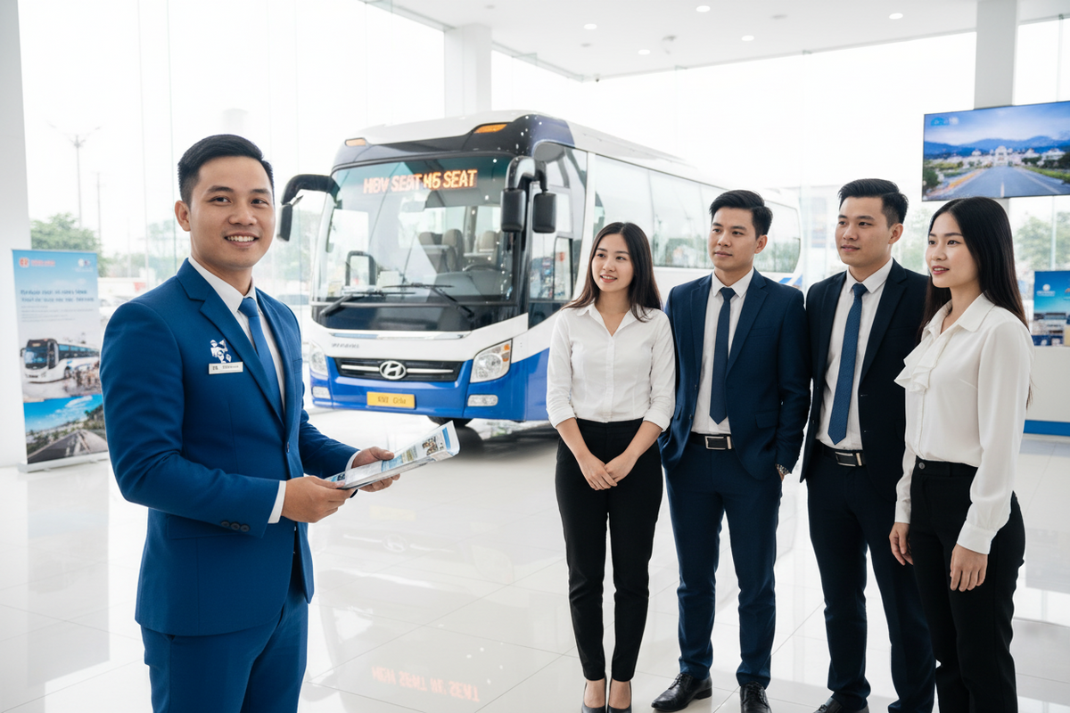 Dịch Vụ Kết Hợp Combo Thuê Xe 45 Chỗ + Hướng Dẫn Viên